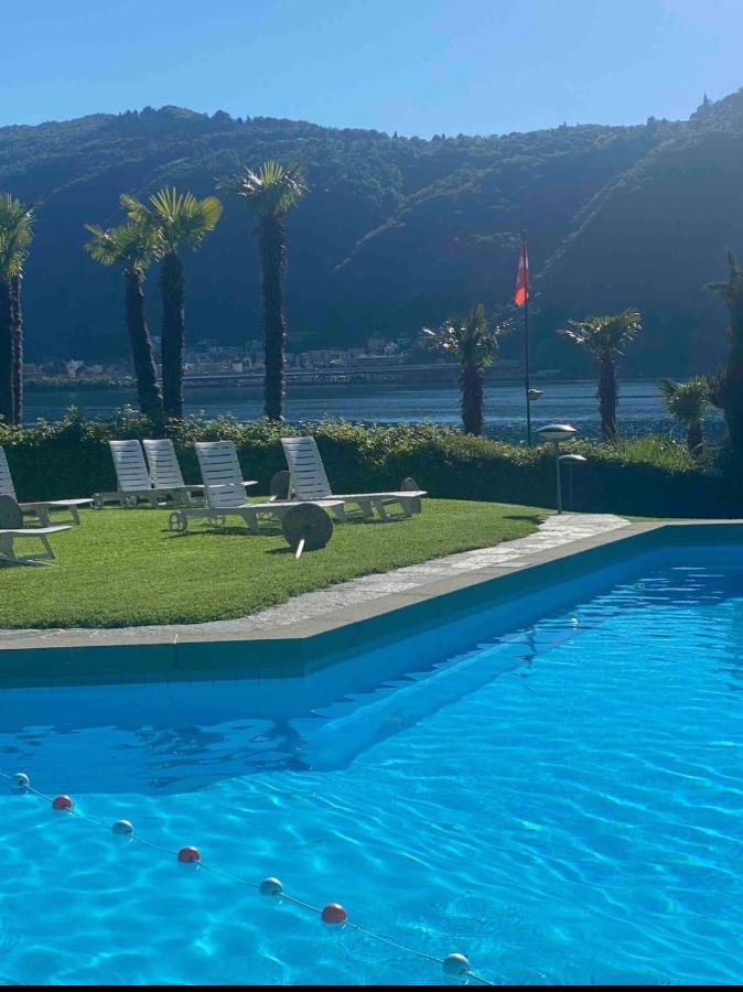 Apartament Holiday On The Lake Lugano 2 Bissone Zewnętrze zdjęcie