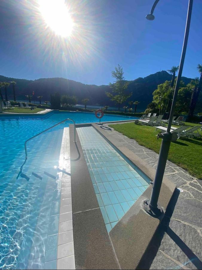 Apartament Holiday On The Lake Lugano 2 Bissone Zewnętrze zdjęcie