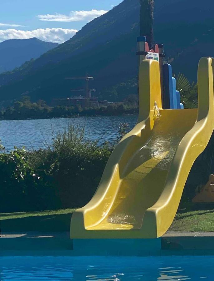 Apartament Holiday On The Lake Lugano 2 Bissone Zewnętrze zdjęcie