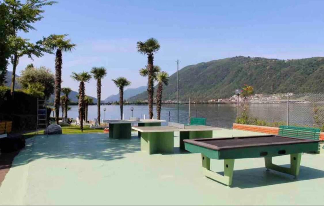 Apartament Holiday On The Lake Lugano 2 Bissone Zewnętrze zdjęcie